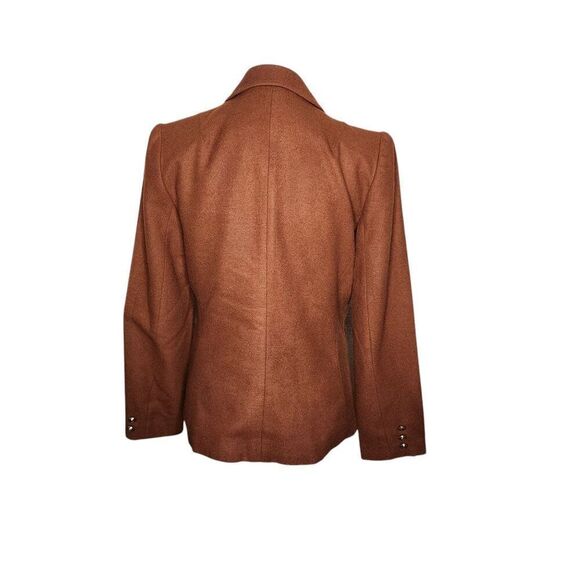 Vintage 70s WIncrest Double Breasted Preppy Jacket Blazer Womens 7 Brown - Picture 2 of 3